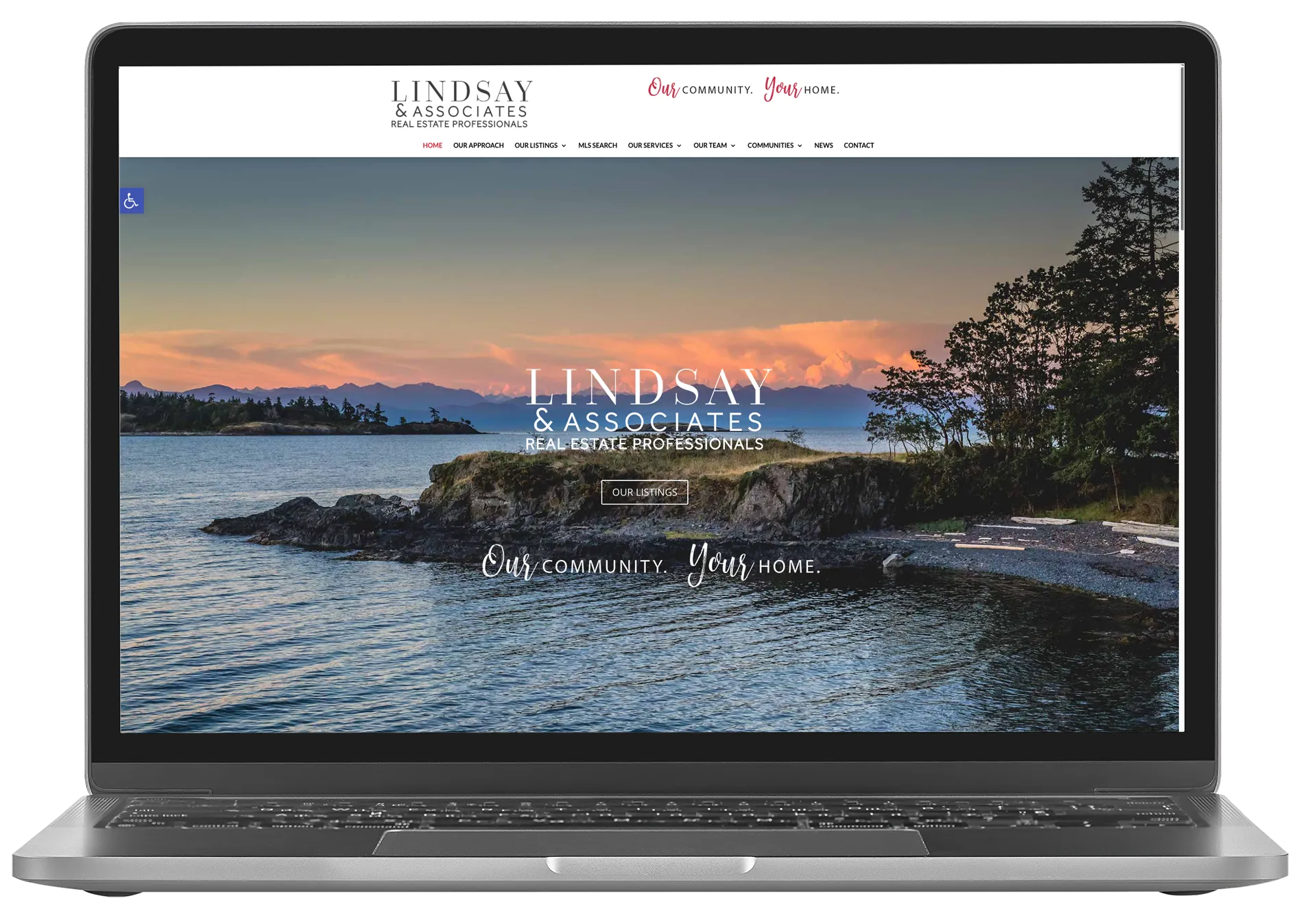 Lindsay & Associates website mockup